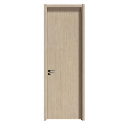 China Solid wood interior bedroom made up of nature direct veneer sound insulation china factory supply door for apartment for sale