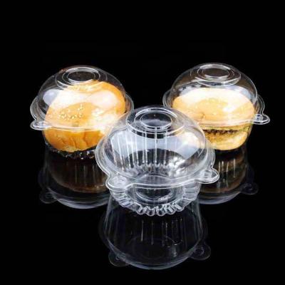 China Disposable Fruit Packing Crate Disposable Clear Plastic Clamshell Hinged Container for sale