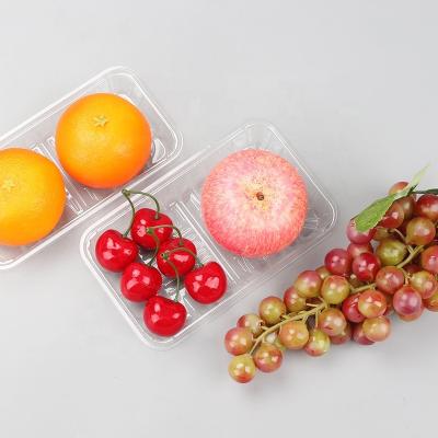 China Disposable Food Grade Fruit Biscuit Disposable Packaging Container Plastic Tray For Vegetable for sale