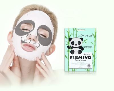 China MOND'SUB Moisturizing Cream Funny Animal Facial Beauty Firming Massage Mask Cream Panda Animal Printed Face Mask With Cactus Extract for sale