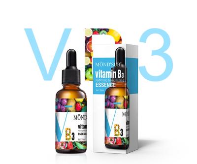 China Bleaching Whitening Vitamin B3 Face Serum Skin Care Whitening Niacinamide Serum Private Label for sale