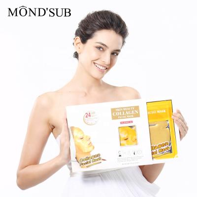 China 24k Gold Collagen MOND'SUB Nourishing Anti Aging Face Care Moisturizing Nourishing Facial Mask for sale