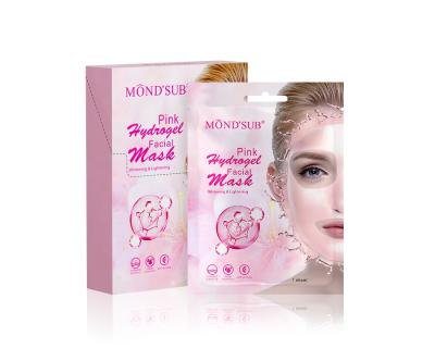 China Factory Private Label Face Mask Skin Care Brightening Skin Care Brightening Rose Pink Crystal Hydrogel Deep Hydration Sheet for sale