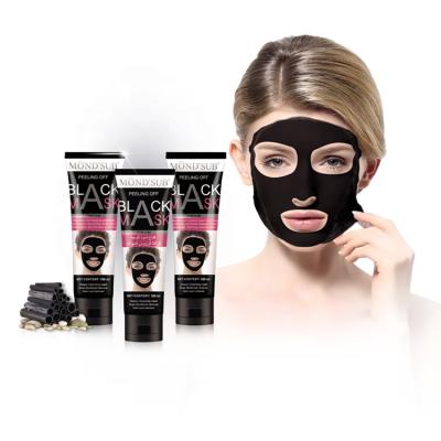 China Private Label Black Skin Firming Tamp Off Mask Aloe Pore Bamboo Charcoal Blackhead Cleansing Mask for sale