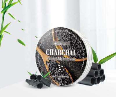 China MOND'SUB Moisturizer Moisturizer Charcoal Face Mask Beauty Protective Mask Facial Cleansing Sheet For Oily Skin for sale