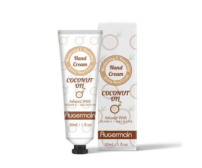 China Whitening Whitening Private Label Whitening Moisturizing Mini Coconut Oil Hand Cream Lotion for sale