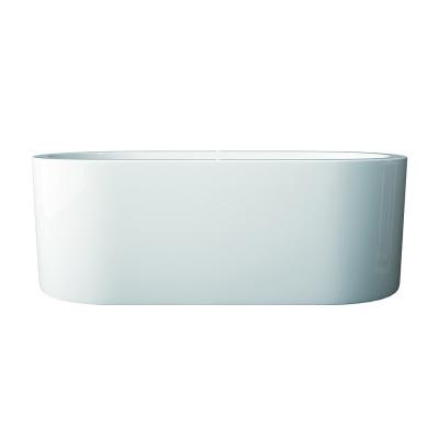 China Resin Free Pure White Acrylic Solid Outdoor Bathroom Bathtub Free Standing Bathtub for sale