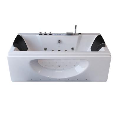 China Body Massage RELAX Hot Sale Adult Whirlpool Spa Hot Tub Massage 2 Person Freestanding Bathtubs With Led Light for sale