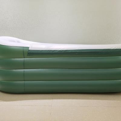 China Black Or Green Material Luxury Rectangular Outdoor Family Pools Inflatable Pool Bathtub Eco - Friendly for sale