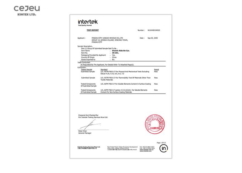 US. ASTM F963-17 - Zhejiang Kintex International Trading Co.,Ltd