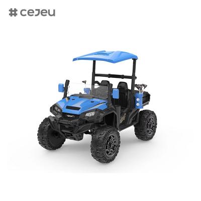 중국 CJ-5189 12V 2 좌석 어린이 UTV 자동차, 10AH 전기 차량 트럭 자동차 2x550W 모터와 함께 장난감 골프 클럽을 타고 판매용