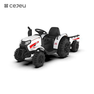 Cina CJ-1009B Kids Ride on Tractor with Remote Control, Electric Tractor with Trailer for Toddler With powerful dual motors, in vendita