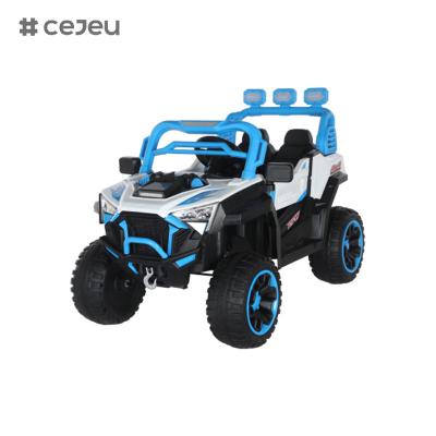 China CJ-6187 12V 2 Seater Kids Ride on UTV Car, 4.5AH Electric Vehicle Truck Car with 2x390W Motor，USB,MP3, music, Bluetooth for sale