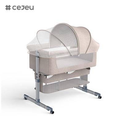 China CJ-BBJ-006 Neue Großhandel Portable Folding Removable Low Price Garantierte Qualität Rocker Fold-Able Baby Cradle Schlaf zu verkaufen