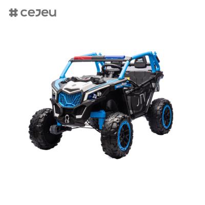 Cina 24V 12V 4WD Kids UTV elettrico Off-Road Ride On Toy Car Con 2.4G RC Carbon Steel Frame Alta resistenza Shock a quattro ruote in vendita