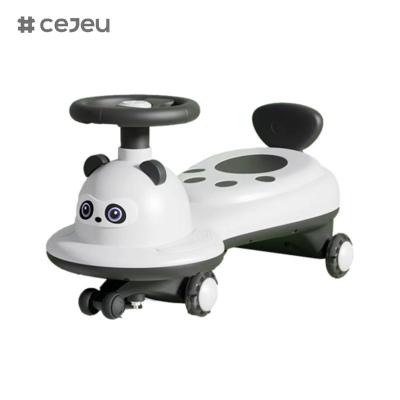 China Children's twist car 2-6 years old baby universal yo car,panda shape, can sit and slide, silent flash wheel anti-rollove for sale