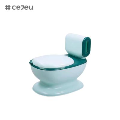 China CJ-QC9991 Simulated children's toilet with flush music potty plus boy girl baby cartoon 2-4-6-8 years old for sale