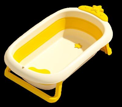 China CJ-FT-098 Baby bath tub Bath tub Baby foldable toddler sitting and lying large bath tub Baby home newborn baby products for sale