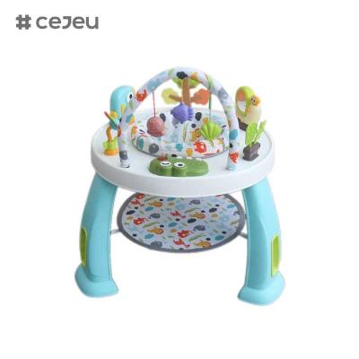 China CJ-XTD-901 3-em-1 Multifuncional Mesa de atividades infantis Baby Walker e interessante bloco de construção conjunto com estrutura de plástico à venda