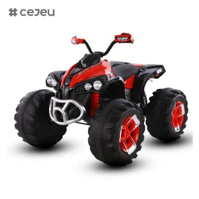 China CJ-FB-6677 Wholesale Kids Battery Operated 12V Dual Motor Electric Car Children Electric Toys Ride on Car for 6 Year Old Boys to Drive for sale
