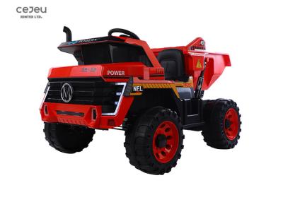 Chine les enfants de 2.4G RC montent sur à vitesse réduite de décharge de Toy Truck 5KM/HR 12v haut à vendre