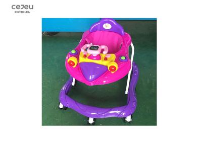 China Rocket Deisgn Baby Foldable Walker roxo com os volantes por 13 meses à venda