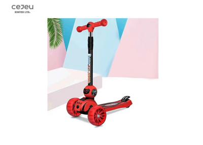 China 3 Height LED Flashing 3 Wheel Kick Scooter With Adjustable Handlebar for sale