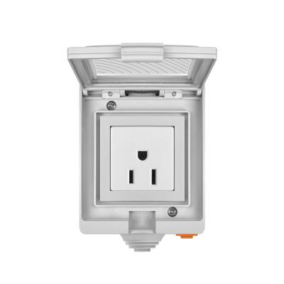 China SONOFF S55 USA 15A Wifi Outlet Waterproof Outdoor Socket APP Remote Control Wireless Smart Wireless Voice Directly Connectable With Alexa for sale