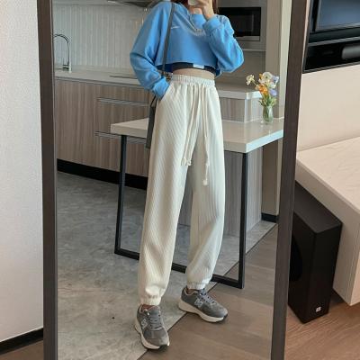 China Anti-pilling 2021 Fashion Women's Autumn Casual Pants Set Irregular Dress Ankle Strap Pants for sale