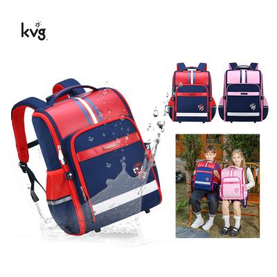 China Other KVG Customized Logo Waterproof Backpack Primary Waterproof Large School Bags Girl Kids School Bags For Girls for sale