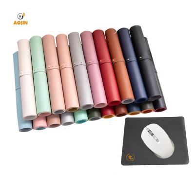 China New High Quality Gaming Fashion Office Custom PU Leather Office Print Non Slip Custom Leather Mouse Pad Big Large for sale