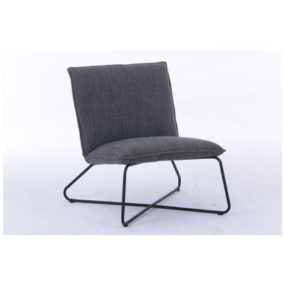 China Modern Metal Luxury Simple Soft Fabric Cheap Fabric Sofa Chair Accent Arm Arm Lounge Living Room Nordic French Chair For Sale for sale