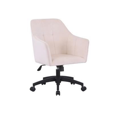 China (Size) Cheap Adjustable Price Office Furniture Velvet Office Chair Metal Adjustable Legs Swivel Meeting Chair Reception Chair for sale