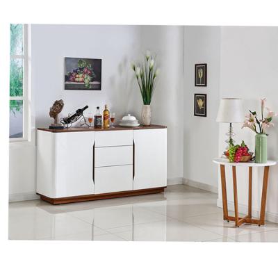 China Mini Adjustable Hall Nordic Modern Designer White (Height) and High Gloss Gray Wood Sideboard Sideboard Storage Cabinet for sale