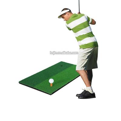 China Anti-Slip Professional Factory 2 In 1 2 Color Short Grass Custom Golf Putting Mat Golf Putting Trainer for sale