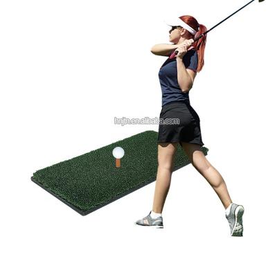 China Chinese Factory Anti-Slip Long Grass Home Use Golf Hitting Mat Golf Putter Mat Luxury Grass With Anti Slip Rubber Bottom for sale