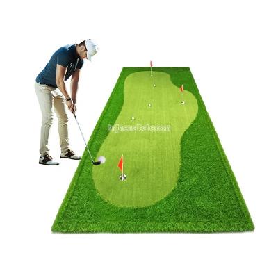 China OEM Anti-Slip Custom Support Putting Mat Golf Training Aids Mini Golf Putting Green for sale