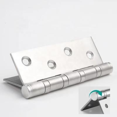 China Modern 5*3*3mm Ball Bearing Flush Hinges 201 Stainless Steel Door Furniture Wardrobe Door Hinge With Screws for sale