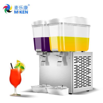 China MK-JD216BD CE approved stainless steel warm&cool blending 32L double bowls Drink/Beverage/Juice Dispenser for sale