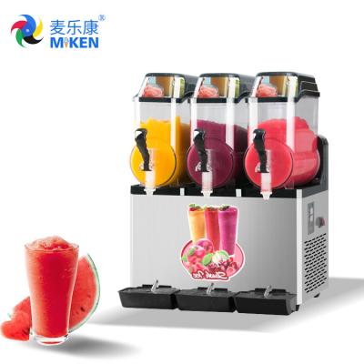 China Miken MK-SM312 Slush Making Machine High Productivity Commercial 3 Tanks Frozen Drink Juice for sale