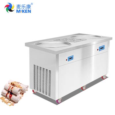 China MIKEN MK-PF2R-6C Fry Ice Cream Machine CE Certificate For Snack Food Factory, Bakery, Commercial Catering for sale