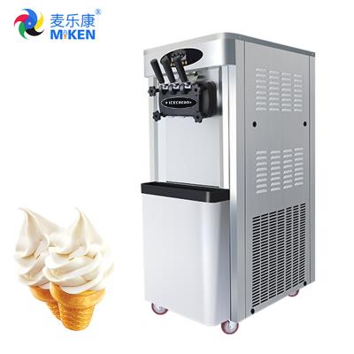 China 220v 50hz 110v 60hz Soft Ice Cream Maker With Milk, Water, Soybean, flavours Raw Material for sale