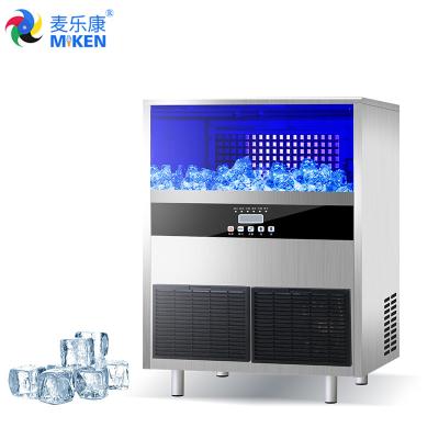 China MK 90 Miken Commercial Ice Cube Machine Ice Block for Sale High Output with CE Certificate 67*60*90cm Air-cooled R134a/r404a for sale