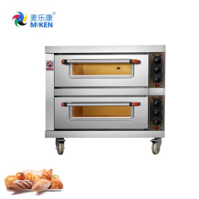 China MK-2-2D Commercial Automatic High Quality Time Warm Interior Timer Stainless Steel Electric Pizza Bakery Oven For Sale en venta