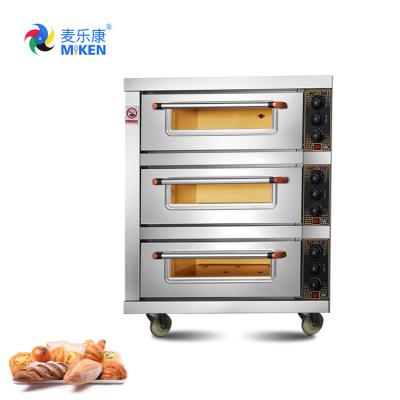 Chine MK-3-3D Commercial Microwave Automatic High Quality Time Warm Interior Timer Stainless Steel Electric Pizza Bakery Oven For Sale à vendre