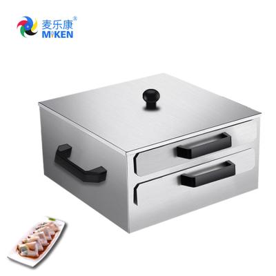 China MK-CFJ02 New Design Electric Rice Noodle Roll Machine Steamer Food Grade Stainless Steel Multifunction 250*300mm 315*320*165mm à venda