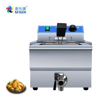 China MK-131VB Commercial Electric Fryer High Quality Stainless Steel 1 Basket Deep Fryer Machine With Potato Chips à venda