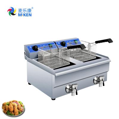 China 32L Commercial Electric Deep Fryer Machine Stainless Steel Suitable For Potato Chips for sale