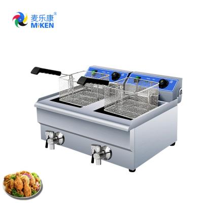 China MIKEN MK-162VB Electric Deep Fryer Machine Commercial Heating Tube Working Principle for sale