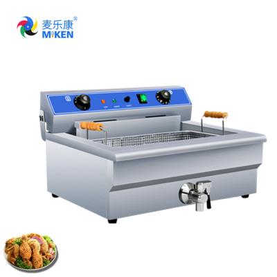 China MK-301VB Commercial Electric Fryer High Quality High Capacity Stainless Steel Deep Fryer Machine With Potato Chips for sale